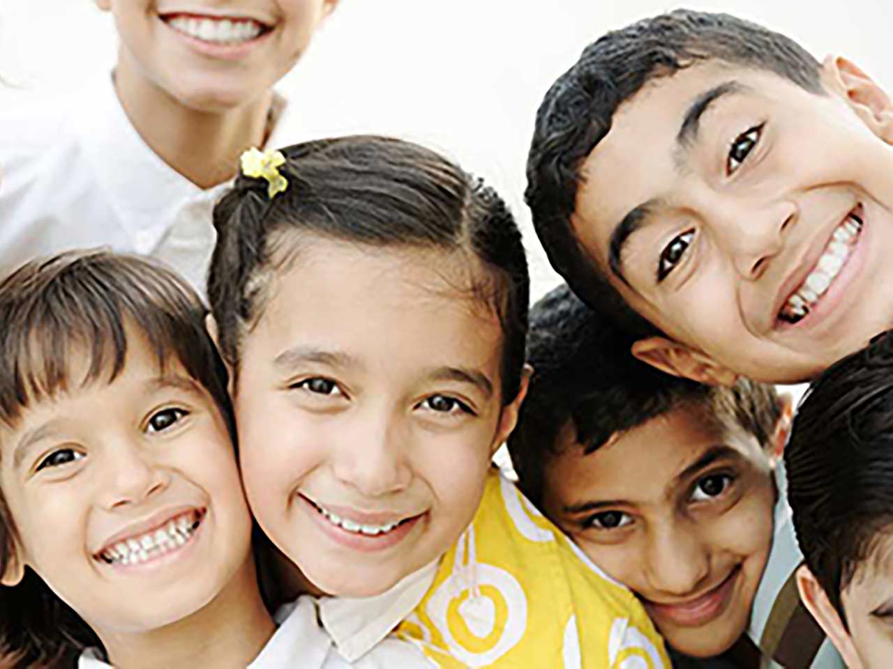 group of smiling children