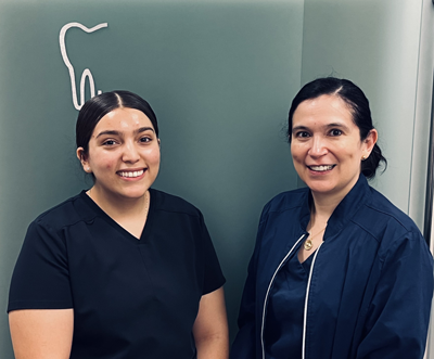 Dental assistant Heidy B. and Carmen S.