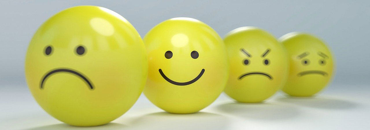 yellow emoticon smiley faces with different expressions