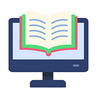 computer and book exam preparation