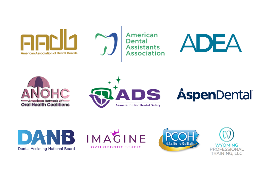 Logos of organizations that endorse the professional model