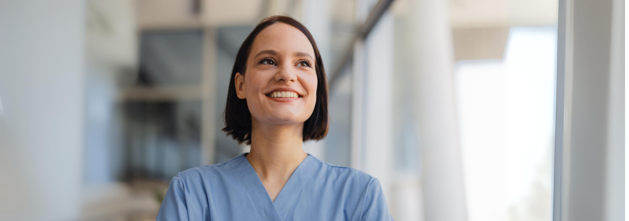 smiling dental assistant