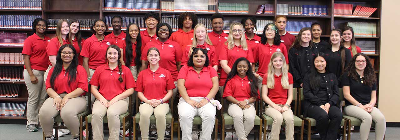 Theodore High School dental assisting students